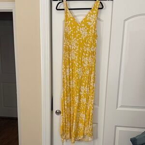 Target Yellow and White Maxi Dress